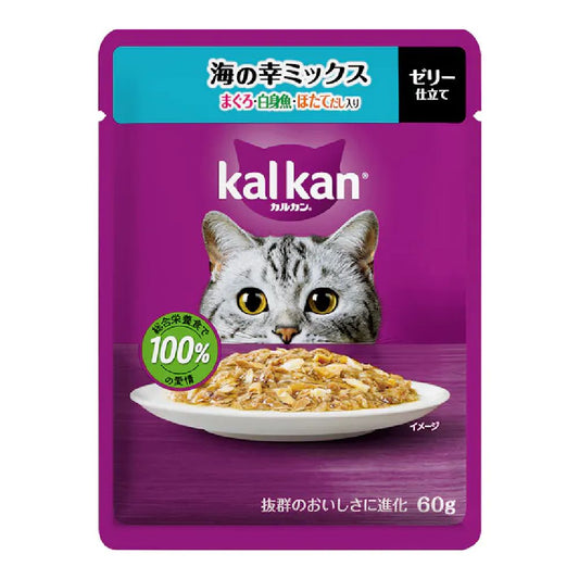 Mars Calcan Pouch, Seafood Mix with Tuna & White Fish Broth, 60g
