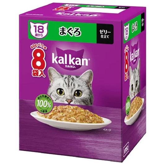 Mars Whiskas Pouch Tuna for 18 Years and Older 60g x 8