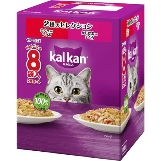 Mars Whiskas Pouch Selection Tuna & Crab 60g x 8