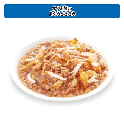 Mars Calcan Pouch Selection of Two Types Bonito Flakes and Chicken Breast Tuna White Fish 60g x 8