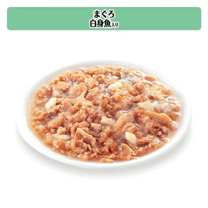 Mars Calcan Pouch Selection of Two Types Bonito Flakes and Chicken Breast Tuna White Fish 60g x 8