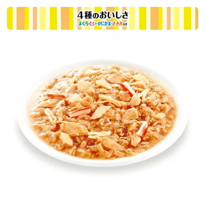 Mars Whiskas Pouch Selection of 2 Types Tuna, Sea Bream, Crab Stick, Chicken Breast / Tuna, Sea Bream, White Fish, Salmon 60g x 8