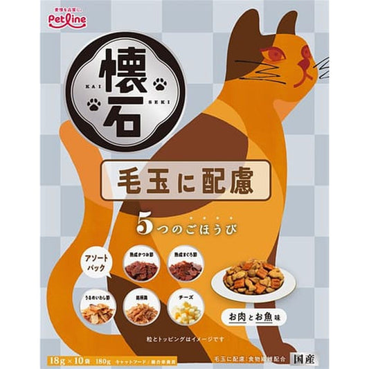 Pet Line Kaiseki 5 Rewards for Hairball Care 180g
