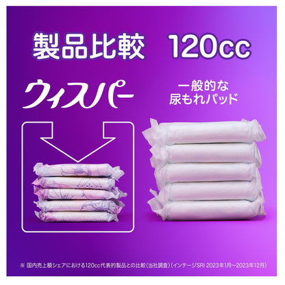 P&G Whisper Ultra Thin Absorbent Safe Light Use 44 Pieces (30cc)