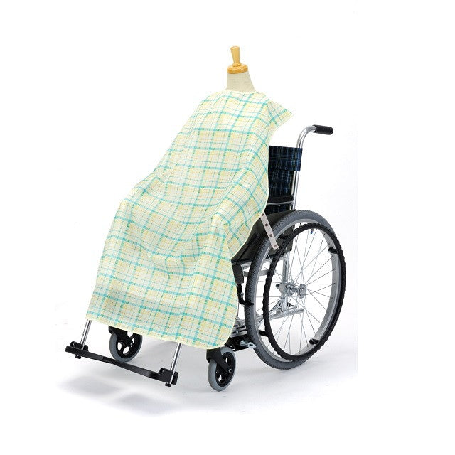 Pigeon Habinurse Meal Apron for Wheelchair and Dining Chairs Check Pattern