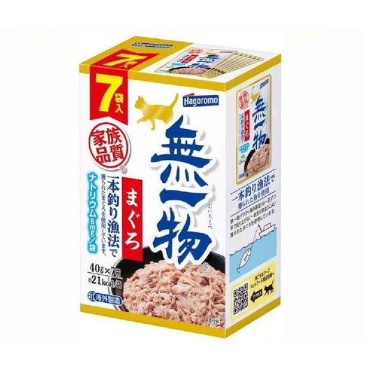 Hagoromo Foods Muichibutsu Pouch Tuna Line-Caught 40g x 7 Pack