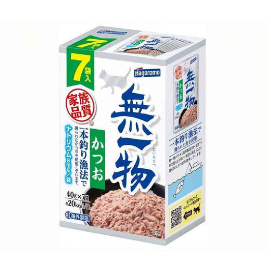 Hagoromo Foods Muichibutsu Pouch Bonito Line-Caught 40g x 7 Pack