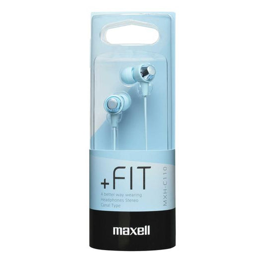 Maxell Canal-Type Headphones Light Blue MXH-C110LB