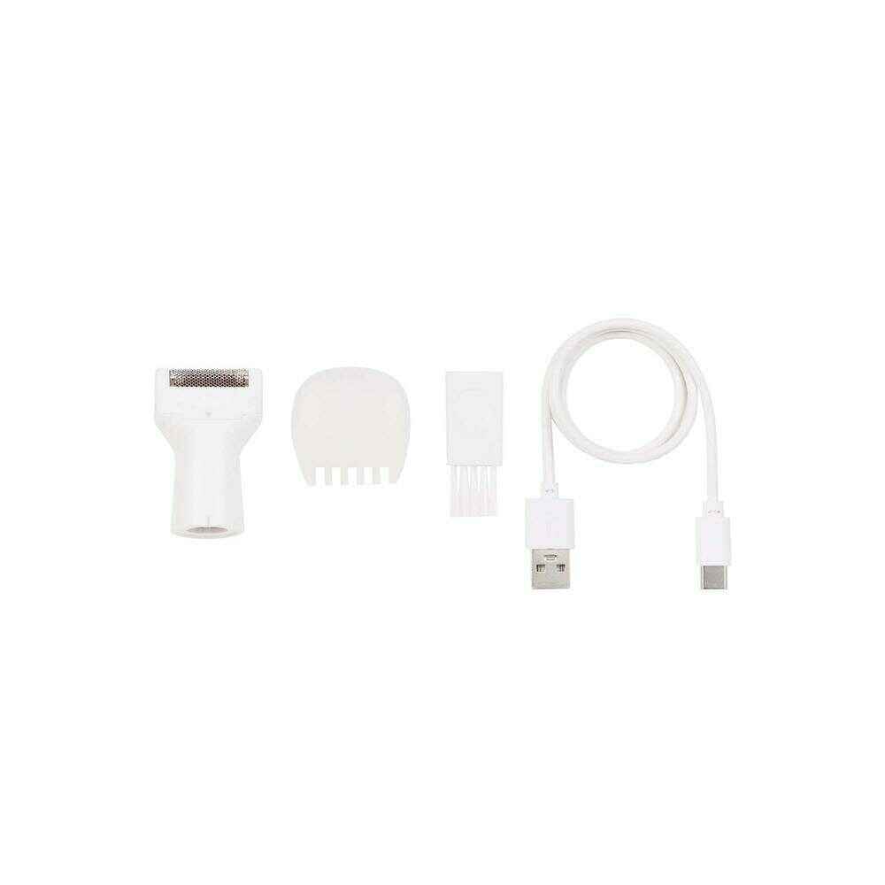 Maxell VIO Line Shaver - USB Rechargeable with Skin Guard Comb - White MXVS-100