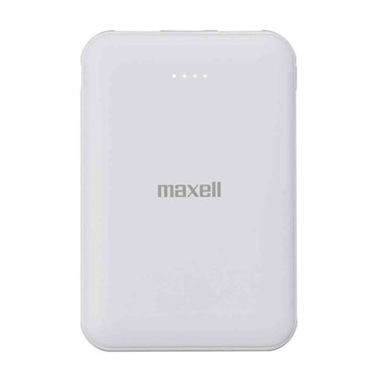 Maxell USB Type-C Compatible Mobile Battery 5000mAh Slim Compact White MPC-CE5000 WH