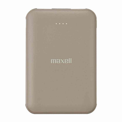 Maxell USB Type-C Compatible Mobile Battery 5000mAh Slim Compact Beige MPC-CE5000 BE