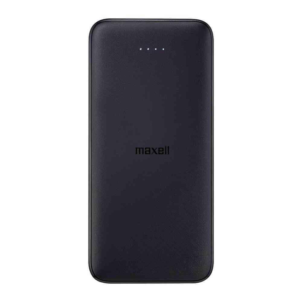 Maxell USB Type-C Compatible Mobile Battery 10000mAh Slim Compact Black MPC-CE10000 BK