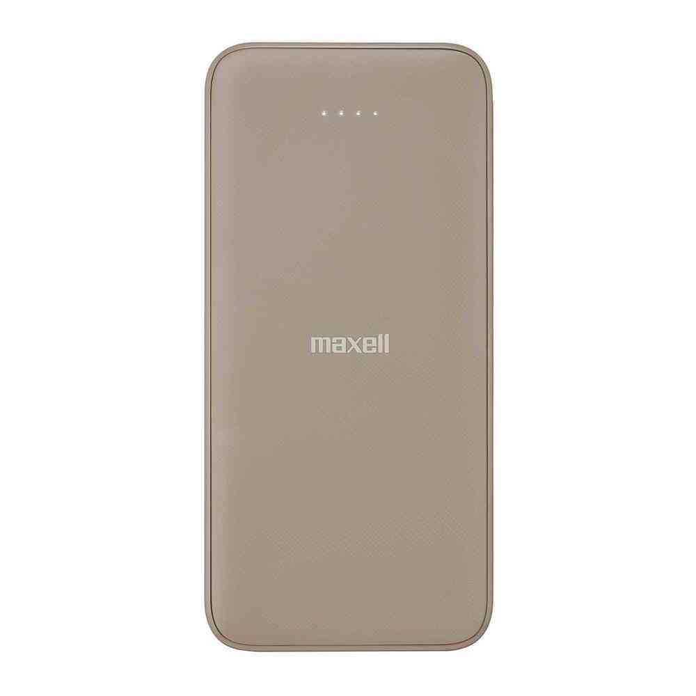 Maxell USB Type-C Compatible Mobile Battery 10000mAh Slim Compact Beige MPC-CE10000 BE