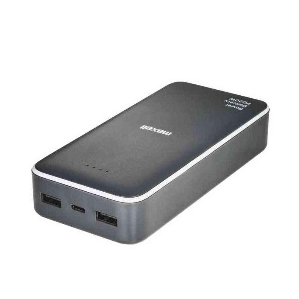 Maxell PD Compatible Fast Charging USB Type-C Mobile Battery 20000mAh Gray