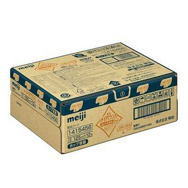 Meiji Meibalance Mini Cup White Peach Yogurt Flavor 125ml x 12 Bottles