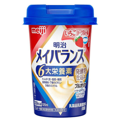 Meiji Meibalance Mini Cup Strawberry Yogurt Flavor 125ml x 12 Bottles