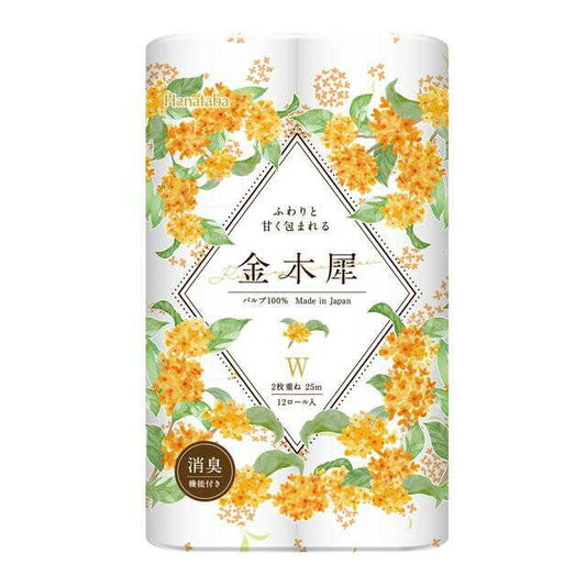 Marutomi Paper Hanataba Osmanthus Double 12 Rolls