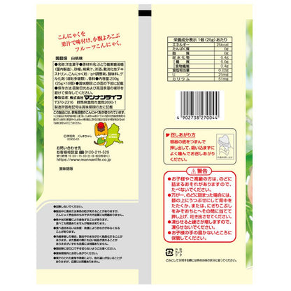 Mannans Life Konjac Jelly White Peach Flavor 250g