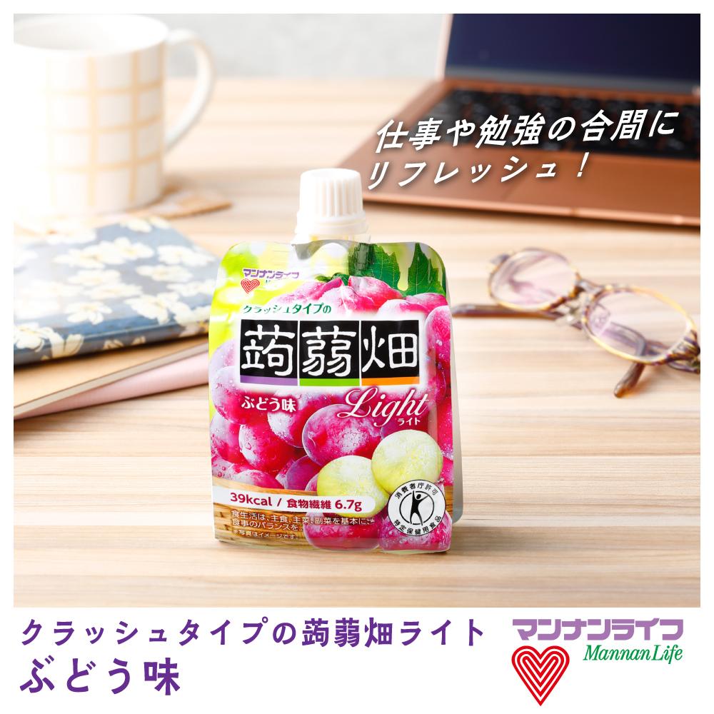 Mannans Life Crush Type Konjac Jelly Light Grape 150g