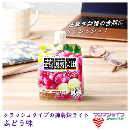 Mannans Life Crush Type Konjac Jelly Light Grape 150g