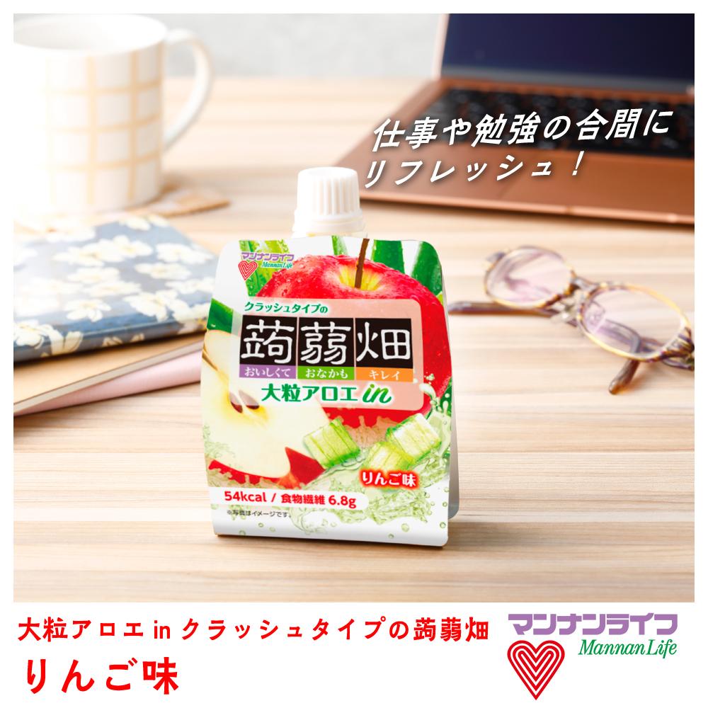 Large Aloe in Crushed Konjac Pouch Apple Flavor 150g