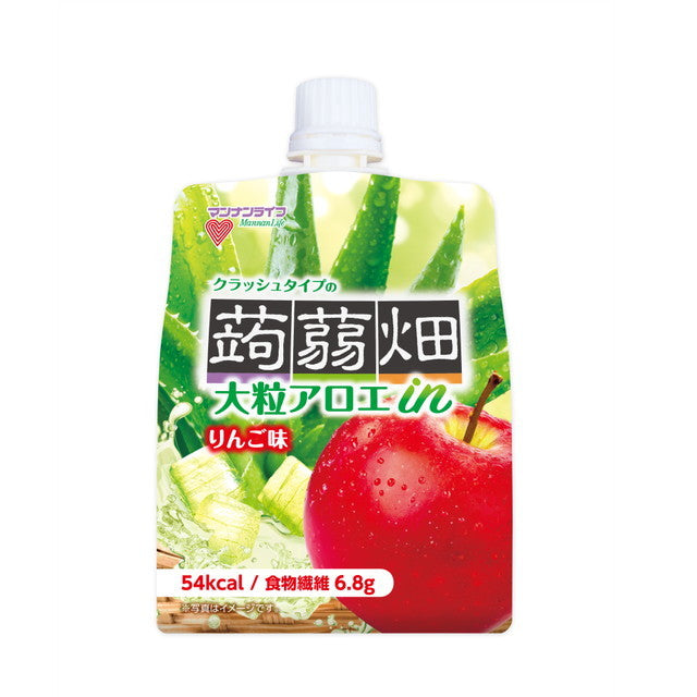 Large Aloe in Crushed Konjac Pouch Apple Flavor 150g