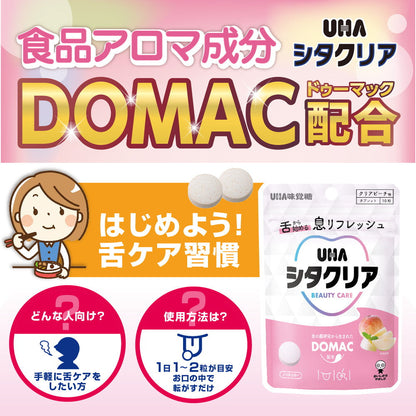 UHA Mikakuto Shitaclear Tablet Clear Peach (10 Tablets)