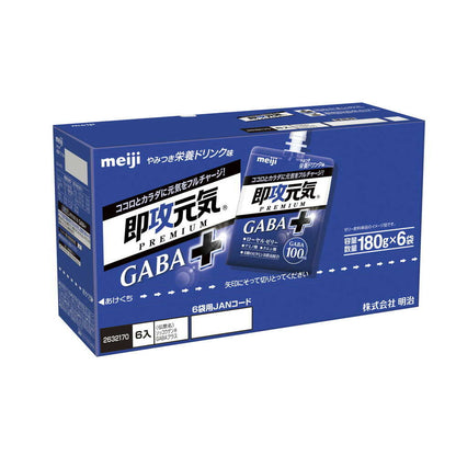 Meiji Instant Energy Jelly GABA + Addictive Nutritional Drink Flavor 180g x 6 Bottles