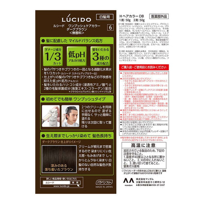 Mandom Lucido One-Push Care Color Dark Brown