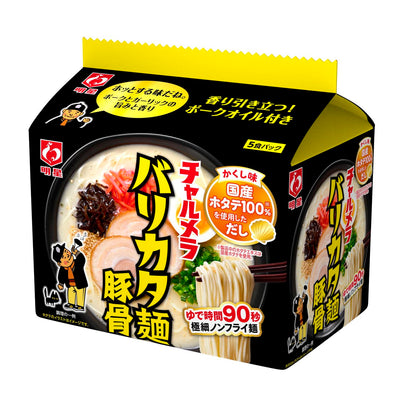 Myojo Charumera Barikata Noodles Tonkotsu 5 Servings 82g (Noodles 70g) x 5