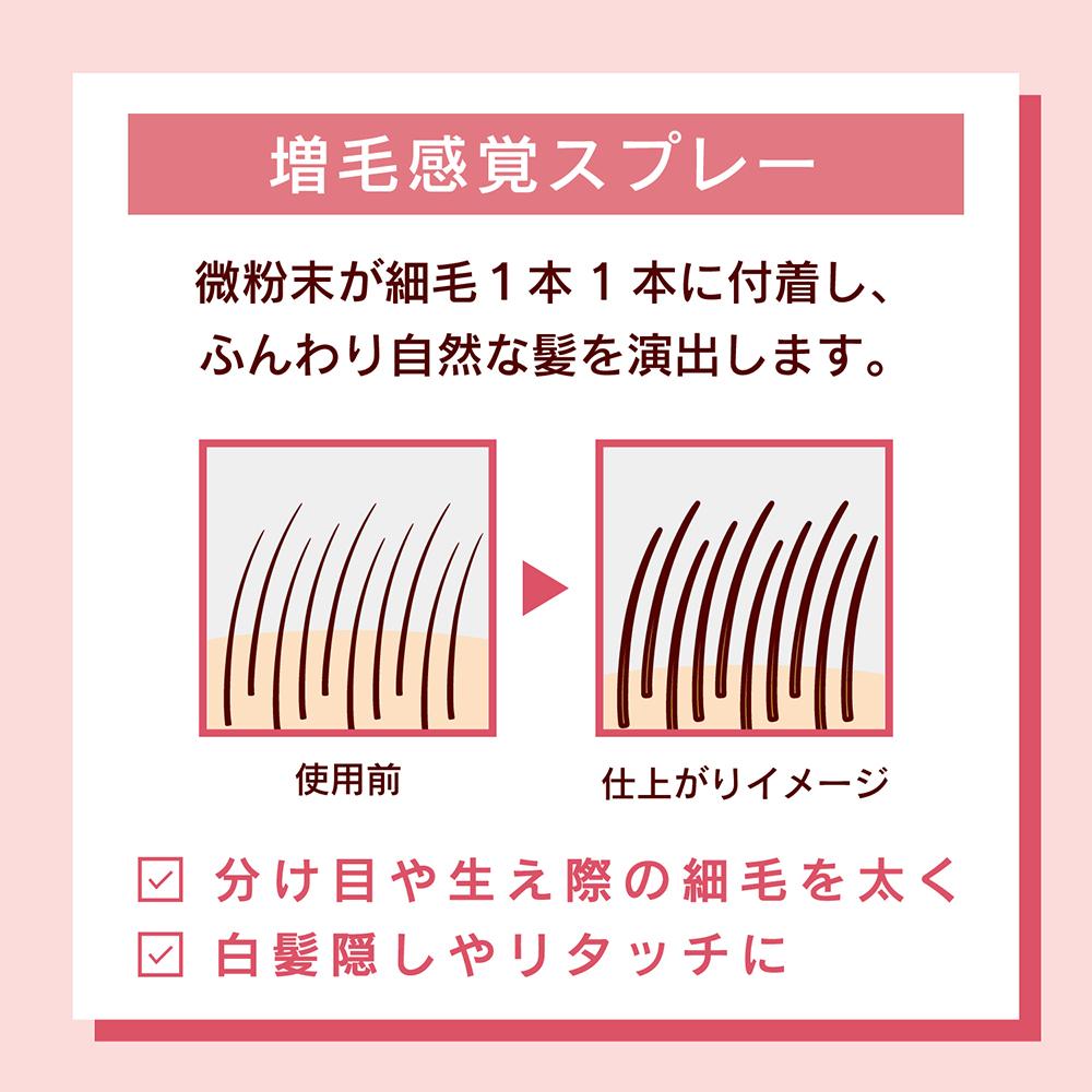 Yanagiya Honten Ladies Top Shade Spray Wig Natural Brown 100g