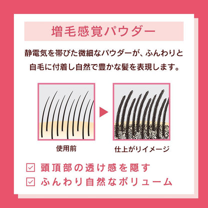 Yanagiya Honten Ladies Top Shade Powder Hair Dark Brown 20g