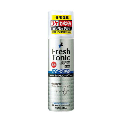Yanagiya Medicinal Hair Growth Fresh Tonic Anti-Dandruff & Itch Unscented 190g