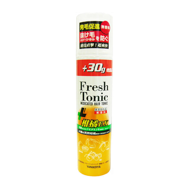 Yanagiya Medicinal Hair Growth Fresh Tonic Citrus EX Fragrance-Free 220g