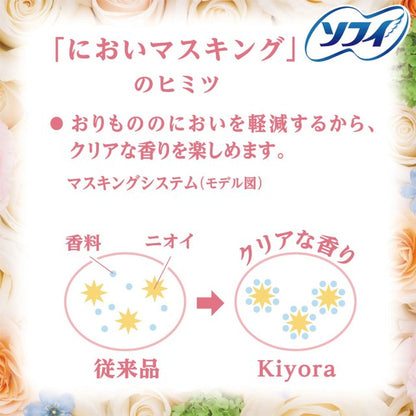 Sofy Kiyora Fragrance Panty Liner (White Floral, 72 pieces)