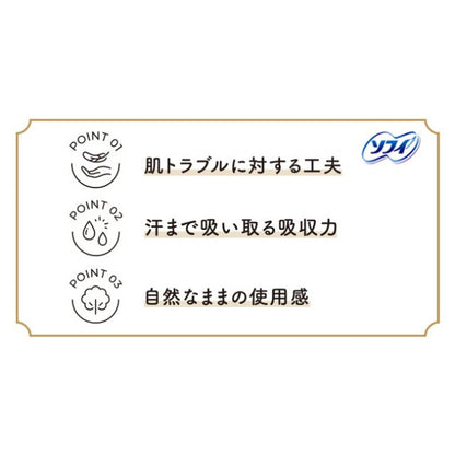 Uni-Charm Hadaomoi Organic Ultra Thin Slim 175 Non-Wing 30 Pieces