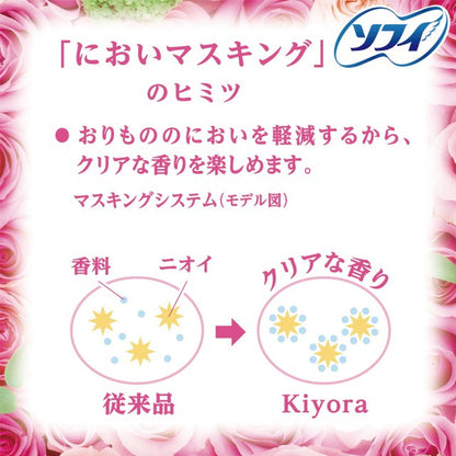Sofy Kiyora Fragrance Panty Liners Gentle Rose 72 Pieces