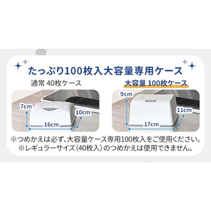 Silcot 99.99% Sterilizing Wet Wipes Large Capacity 100 Sheets