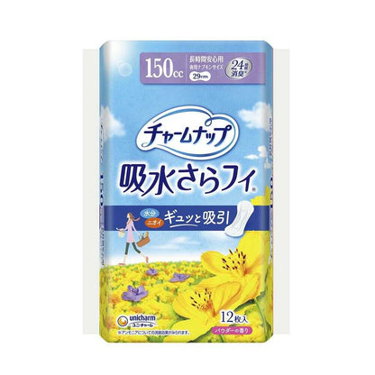 Charm Nap Absorbent SARA-FI Long-lasting Comfort (150cc) Wingless Powder Scent 12 Pieces