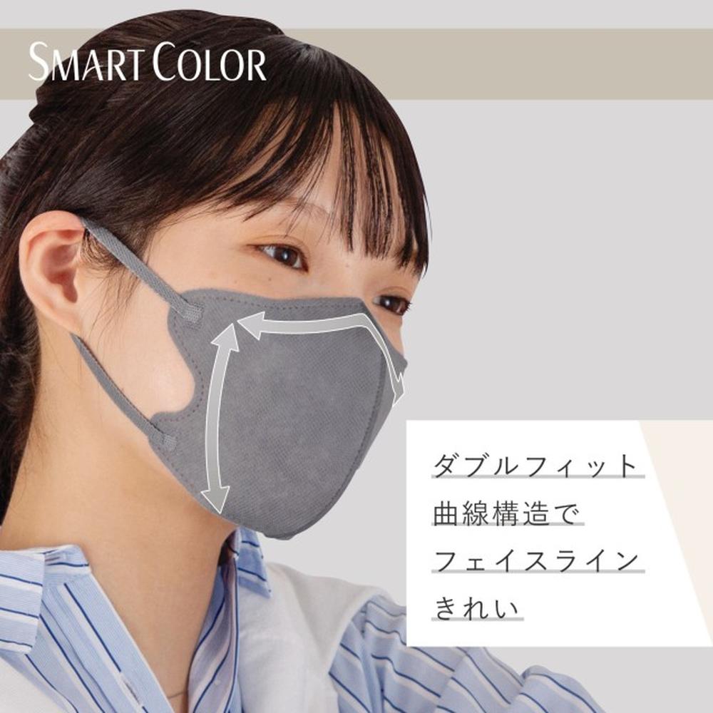 Uni-Charm Ultra Comfortable Mask Smart Color Gray Regular 7 Pieces