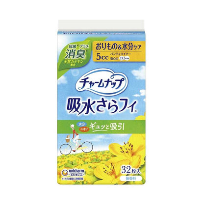 Unicharm Charm Nap Absorbent Saranfi Light Use Deodorizing Type 32 Sheets (5cc)