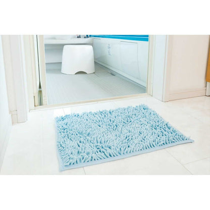 Yamazaki Industries Sofuwa Microfiber Bath Mat S 36×50cm Blue