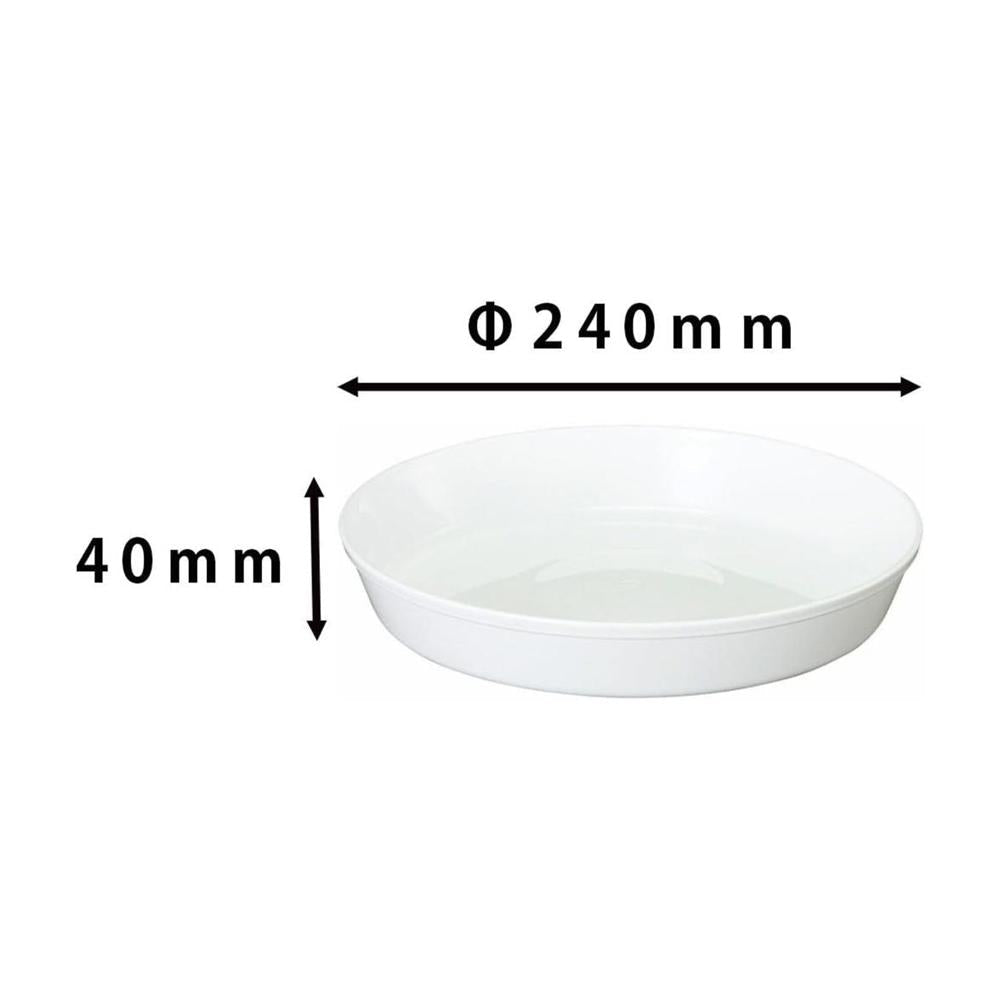 Yamato Plastics Shallow Plate White 8 Type