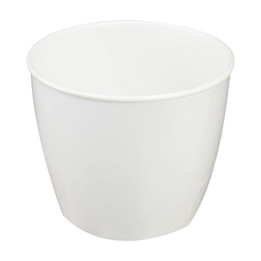 Yamato Plastics Plant Pot White Round 2 Type
