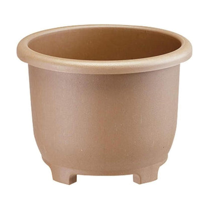 Yamato Plastics eco&eco Win Planter Eco Brown Round Size 32
