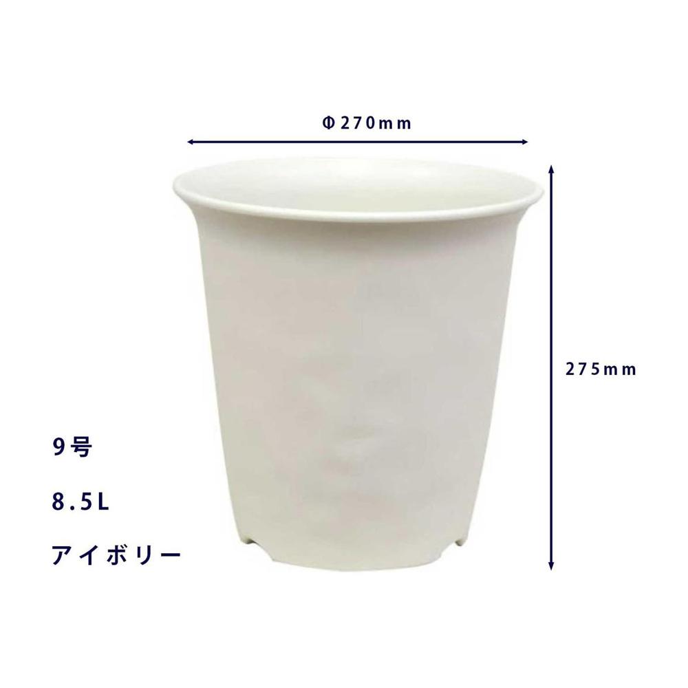 Yamato Plastics No-Mii High Pot Ivory Size 9