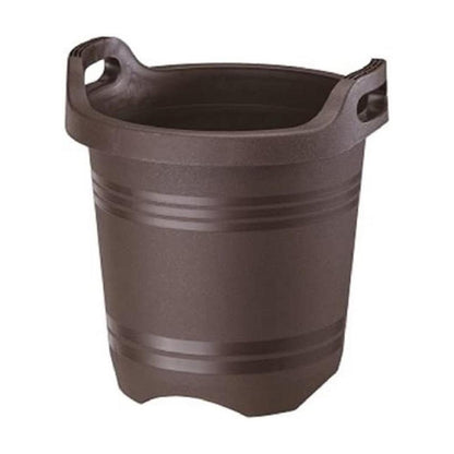Yamato Plastics Handle Planter Dark Brown Round 30 Type