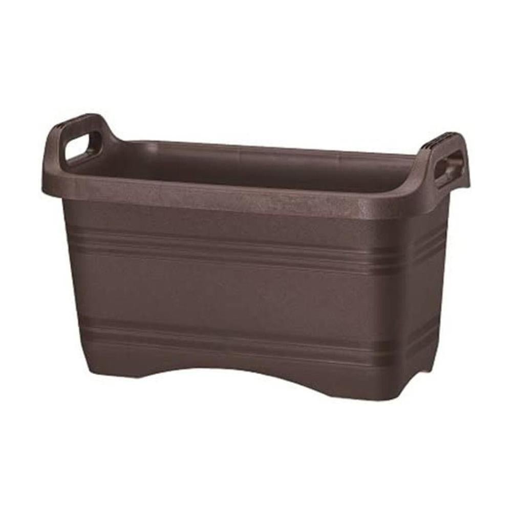Yamato Plastics Handle Planter Dark Brown Deep 45 Type