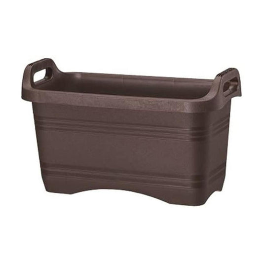 Yamato Plastics Handle Planter Dark Brown Deep 45 Type