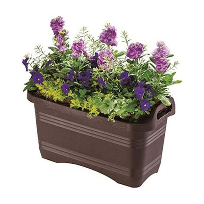 Yamato Plastics Handle Planter Dark Brown Deep 45 Type